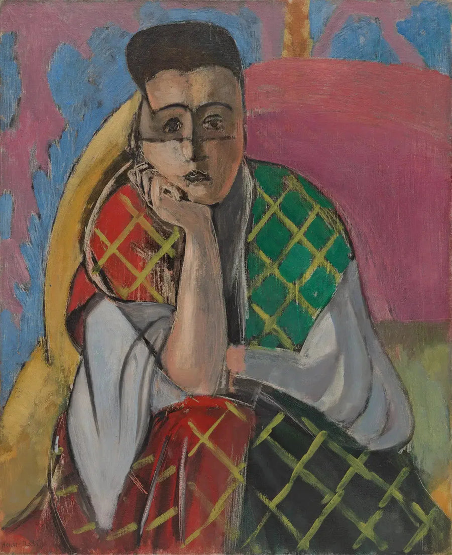 Femme à la voilette - Henri Matisse image 1 reproduction de peinture à l’huile