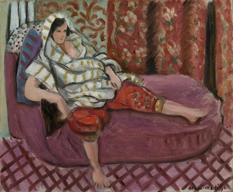 Женщина на розовом диване - Анри Матисс