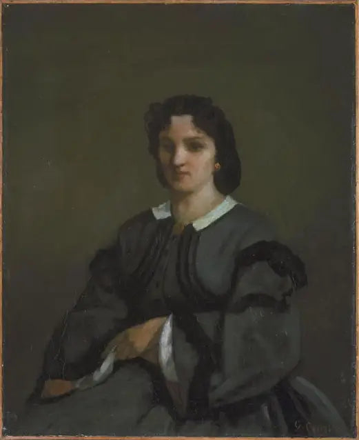 Femme avec des gants - Gustave Courbet - Alpha Reproduction