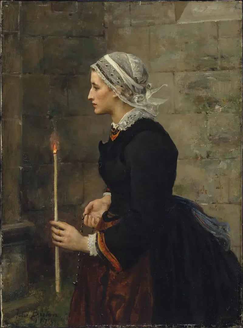 Женщина с тонкой свечой - Жюль Бретон
