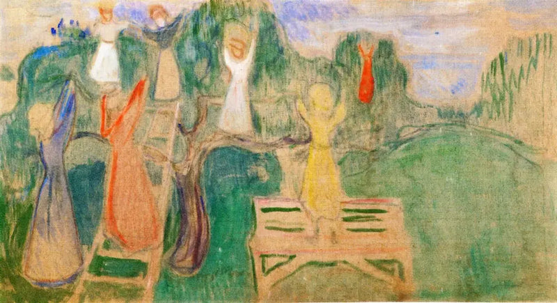 Женщина, собирающая фрукты - Эдвард Мунк