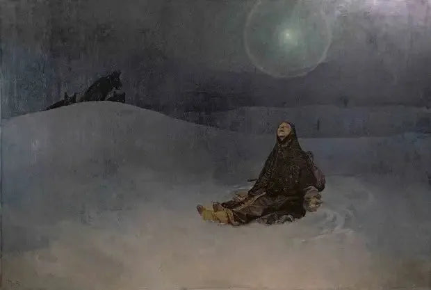 Femme dans le désert - Alphonse Mucha image 1 tableau peint à l’huile sur toile