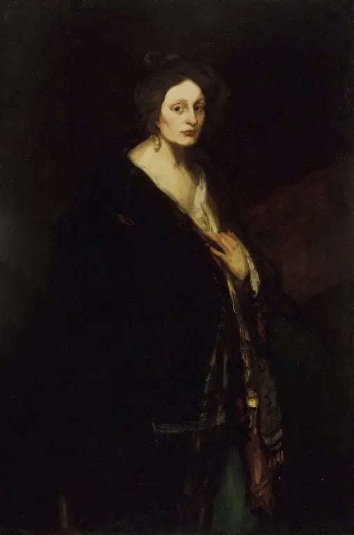 Femme en manteau - Robert Henri image 1 reproduction de peinture à l’huile
