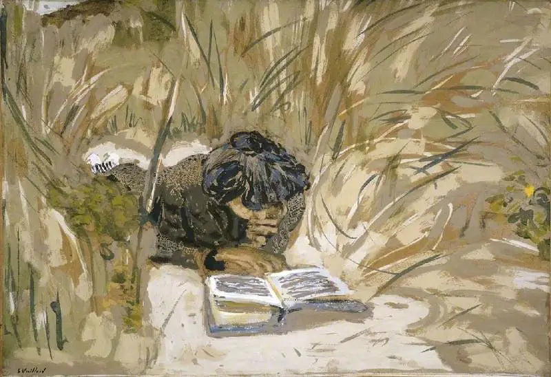 Женщина, читающая — Эдуард Вюйар