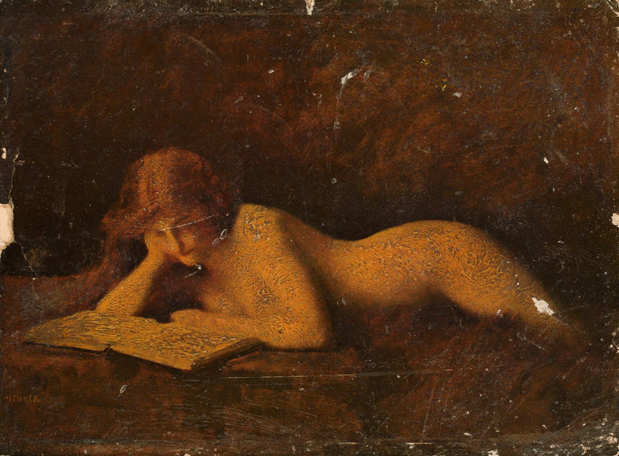 femme lisant - Jean-Jacques Henner