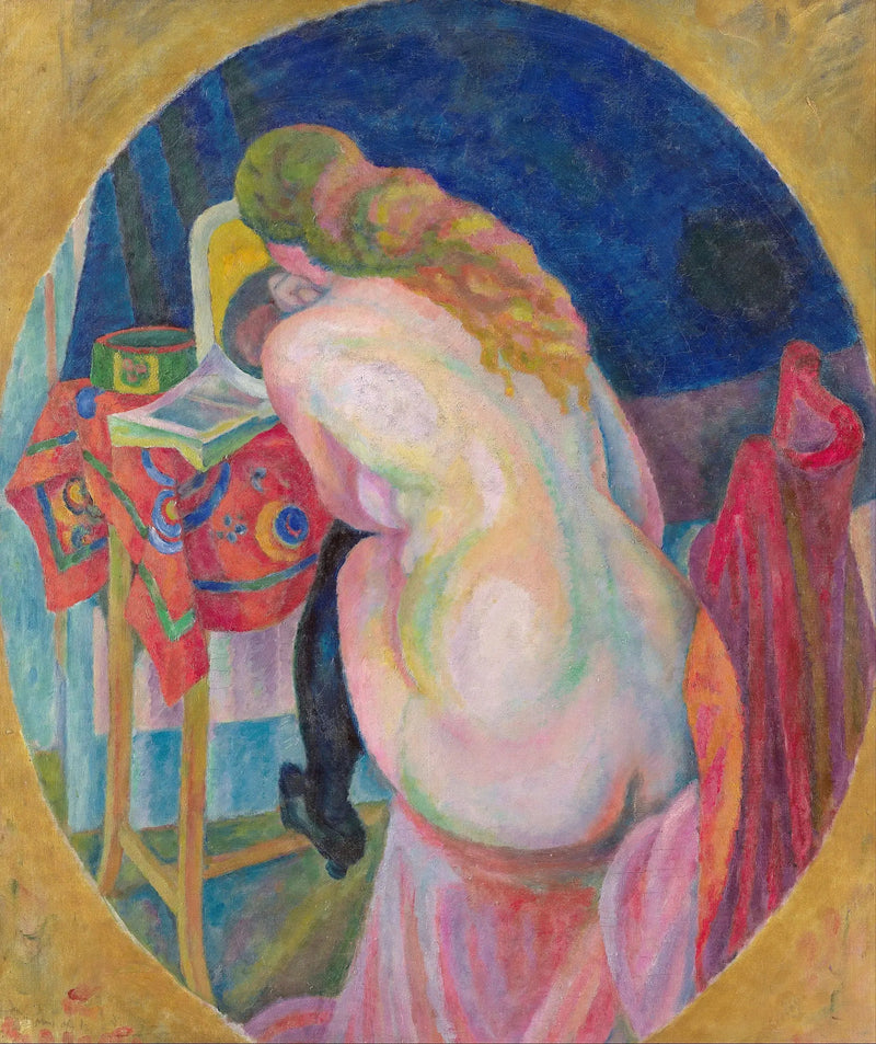 Обнаженная женщина, читающая - Роберт Делоне