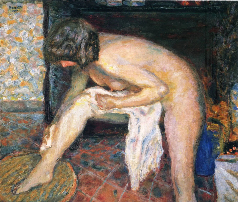 Женщина, наклонившаяся - Пьер Боннар