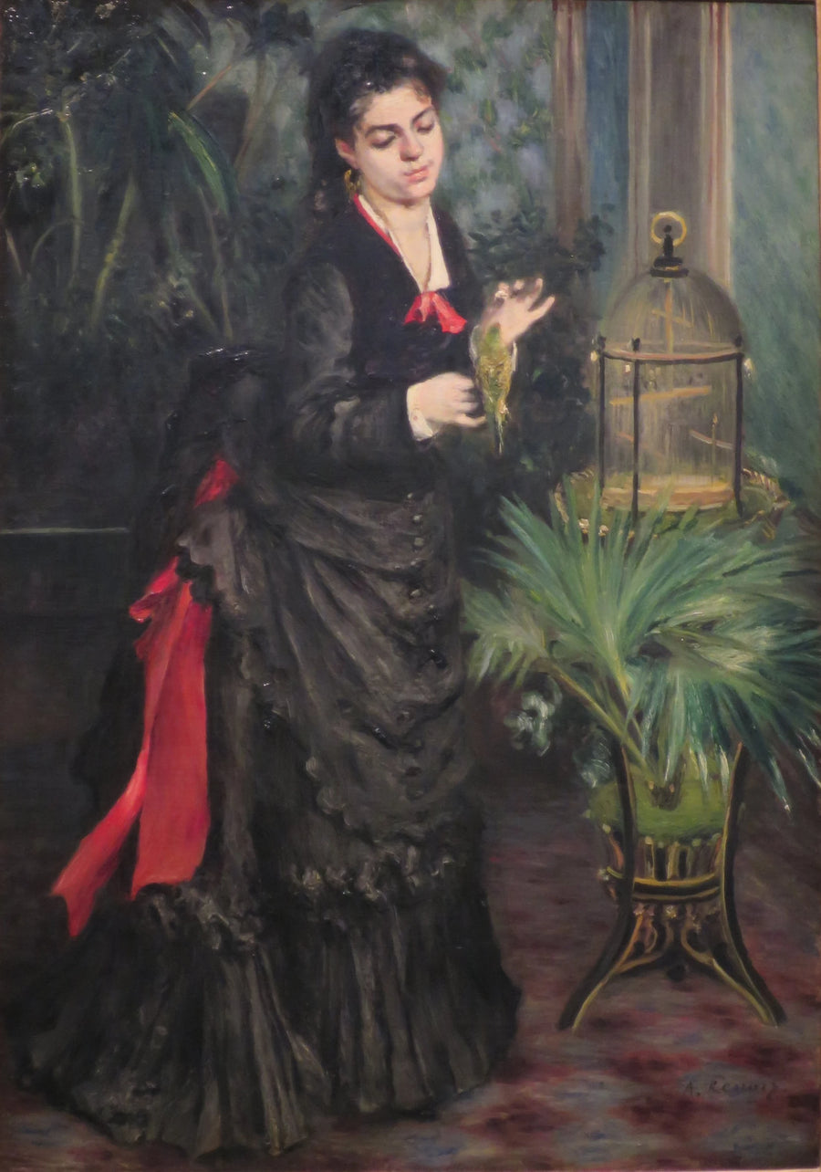 La Femme à la perruche de Pierre-Auguste Renoir — Guggenheim 78.2514.68