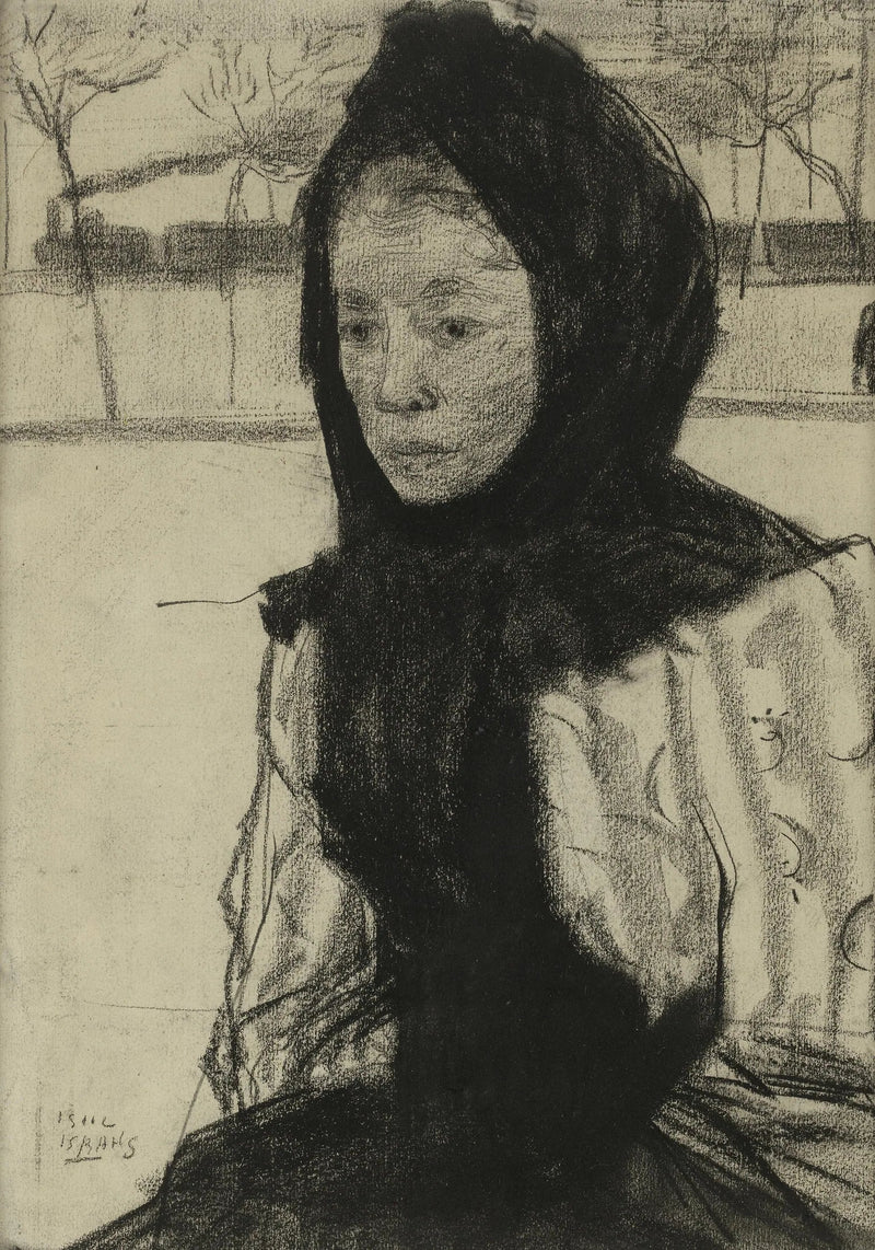 Женщина в платке - Isaac Israëls