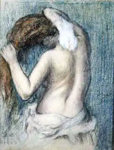 Женщина, вытирающаяся после ванны - Эдгар Дега