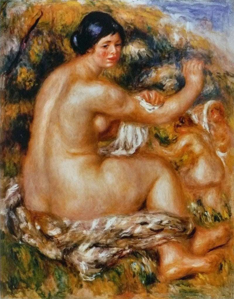 Женщина, вытирающаяся - Пьер-Огюст Ренуар