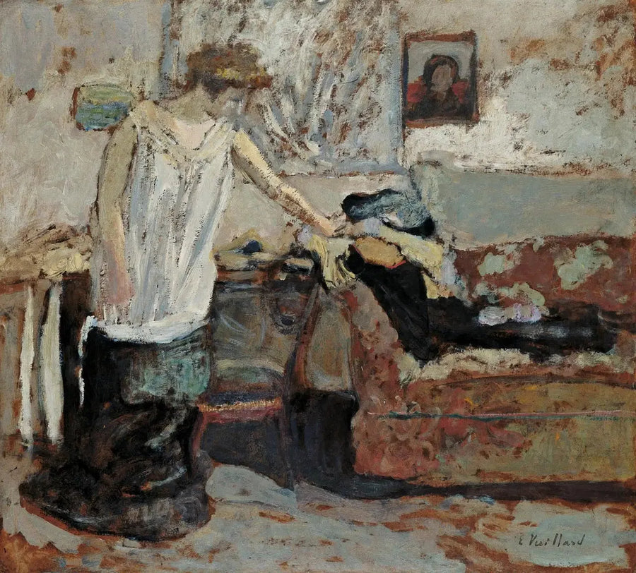 Женщина раздевающаяся - Эдуард Вюйар