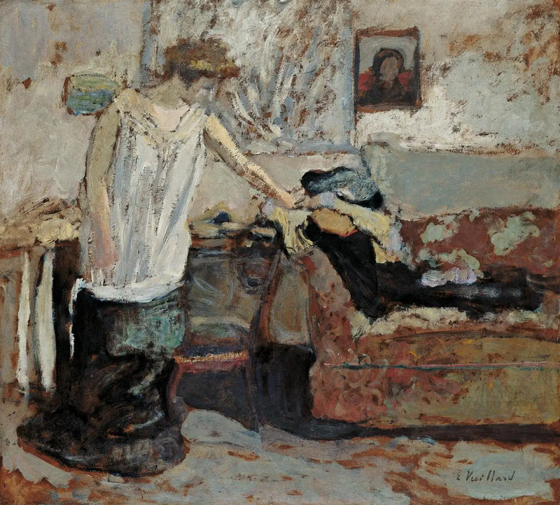 Женщина раздевающаяся - Эдуард Вюйар