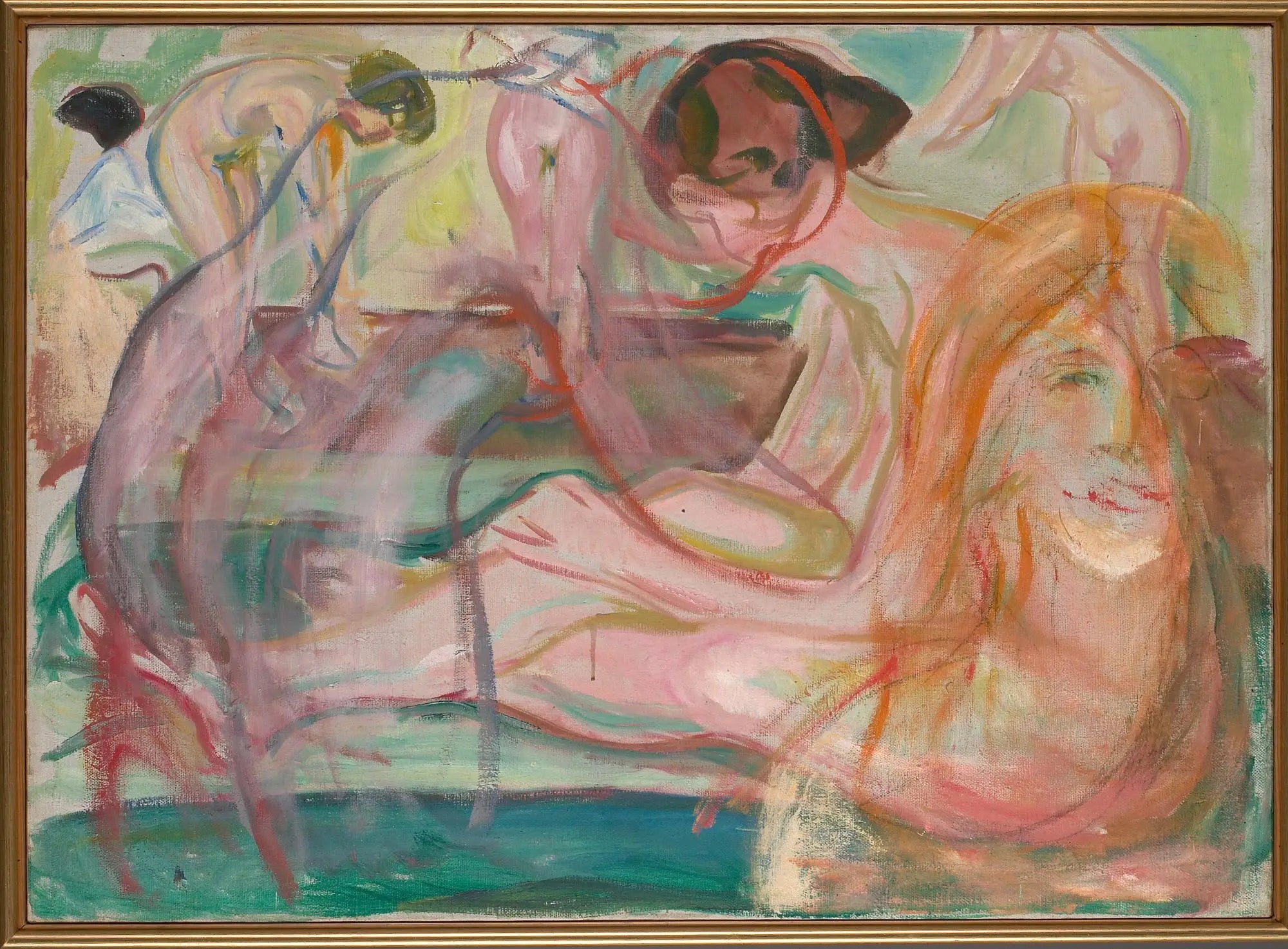 Reproduction du tableau « Femmes au bain - Edvard Munch » par Alpha Reproduction en peinture à l’huile