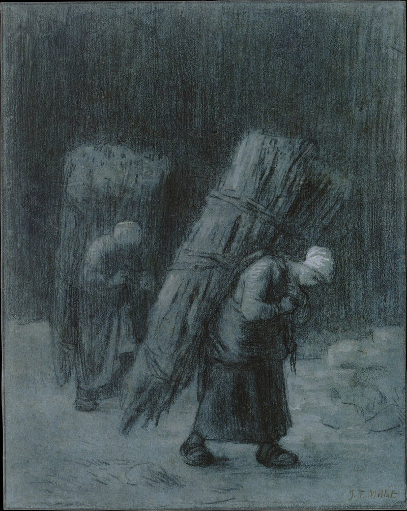 Женщины, несущие снопы — Жан-Франсуа Милле