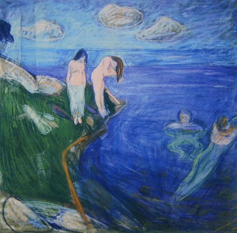 Женщины, купающиеся - Эдвард Мунк