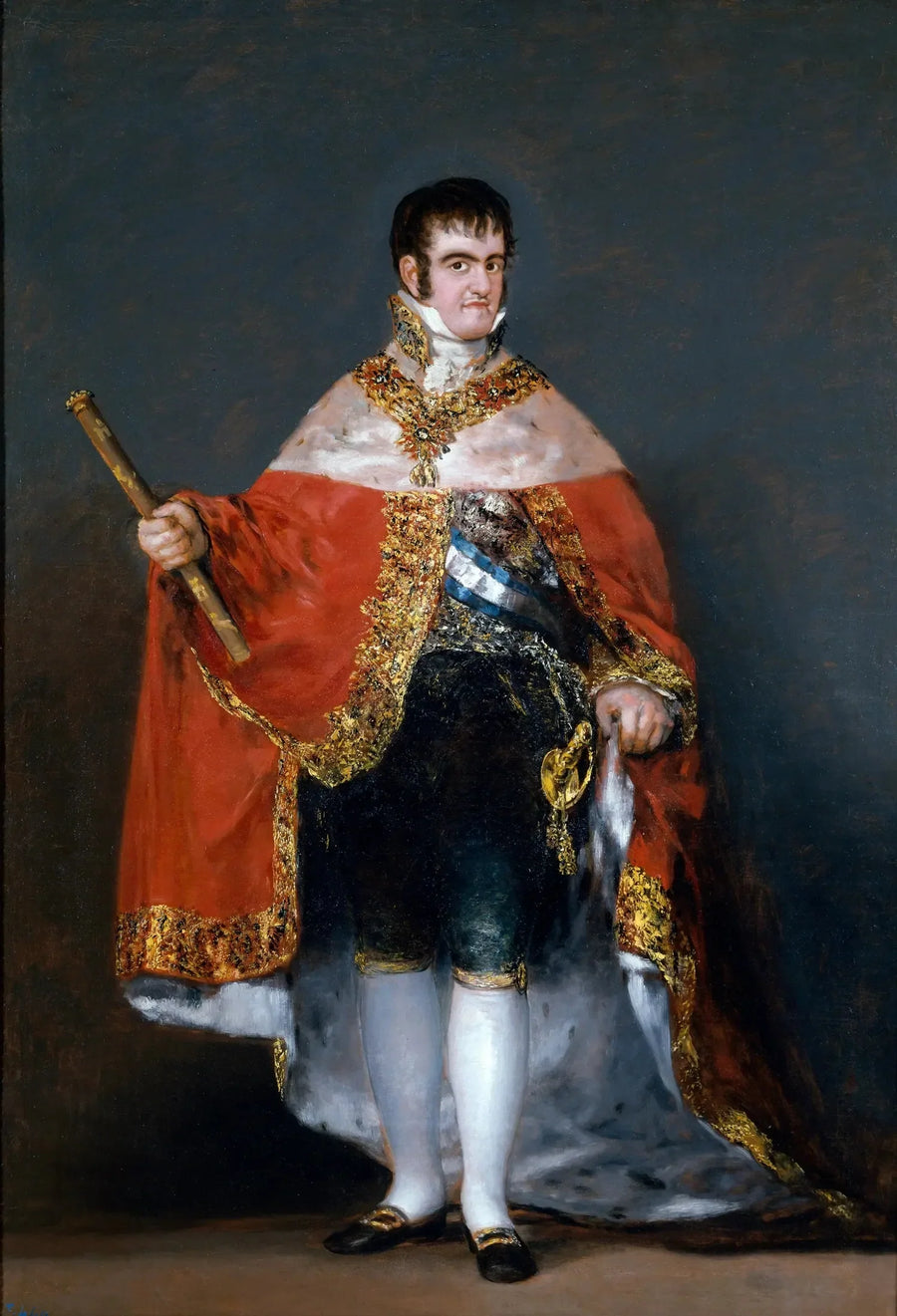 Фердинанд VII в королевском плаще - Франсиско Гойя
