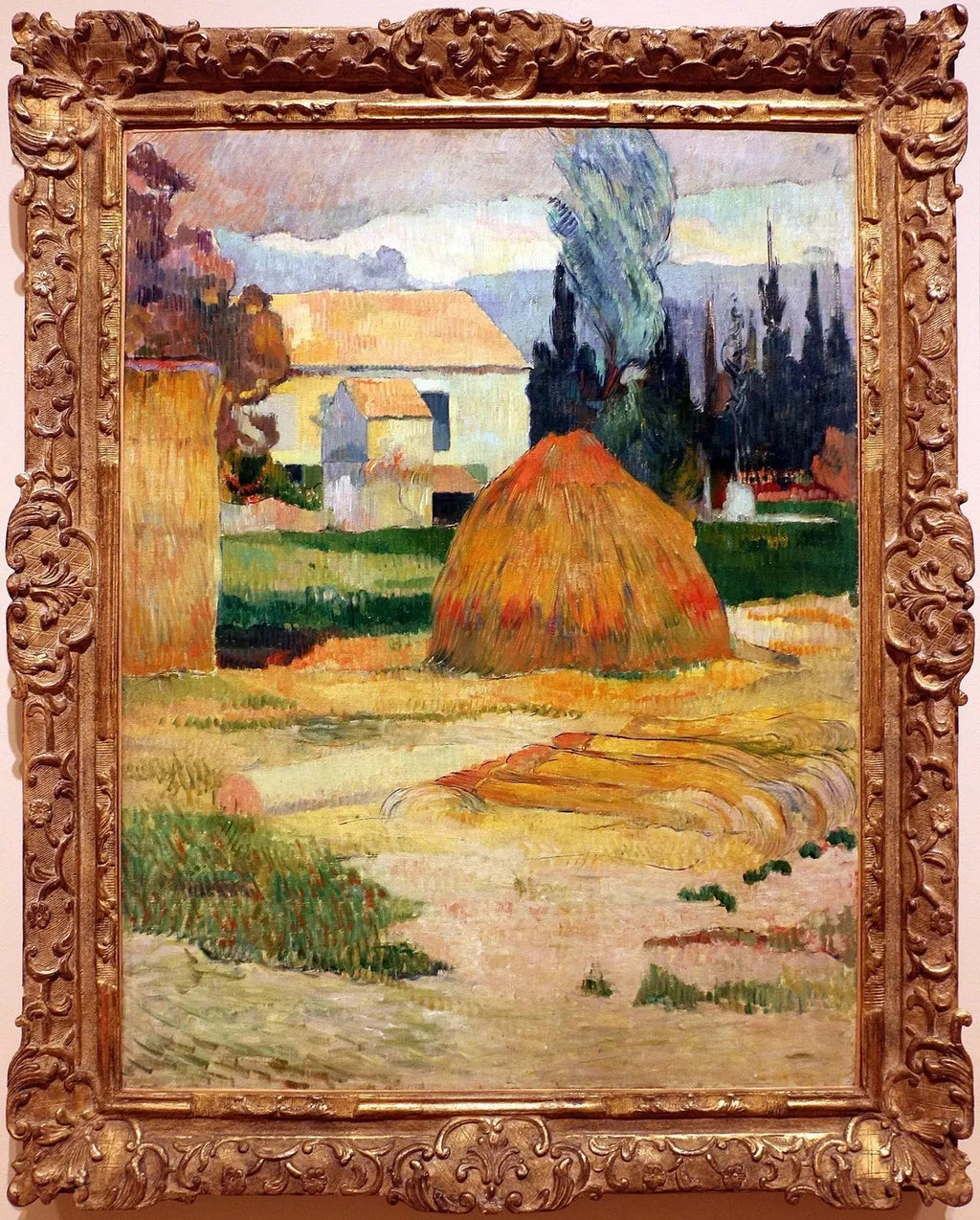 ferme à Arles - Paul Gauguin image 2 copie peinte à la main à l’huile
