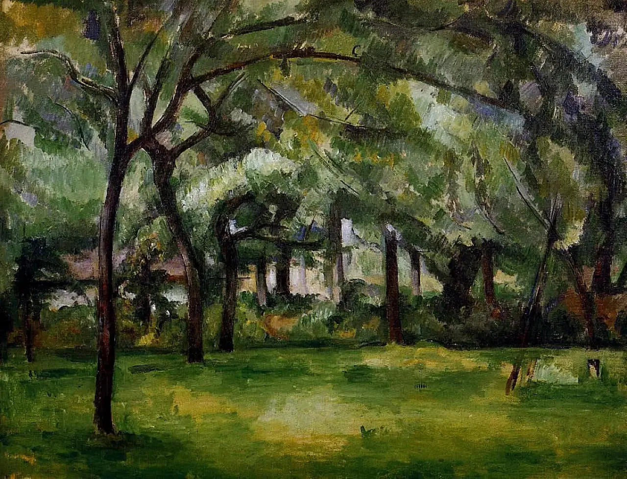Ferme normande, été (Hattenville) - Paul Cézanne image 1 reproduction d’œuvre d’art à l’huile