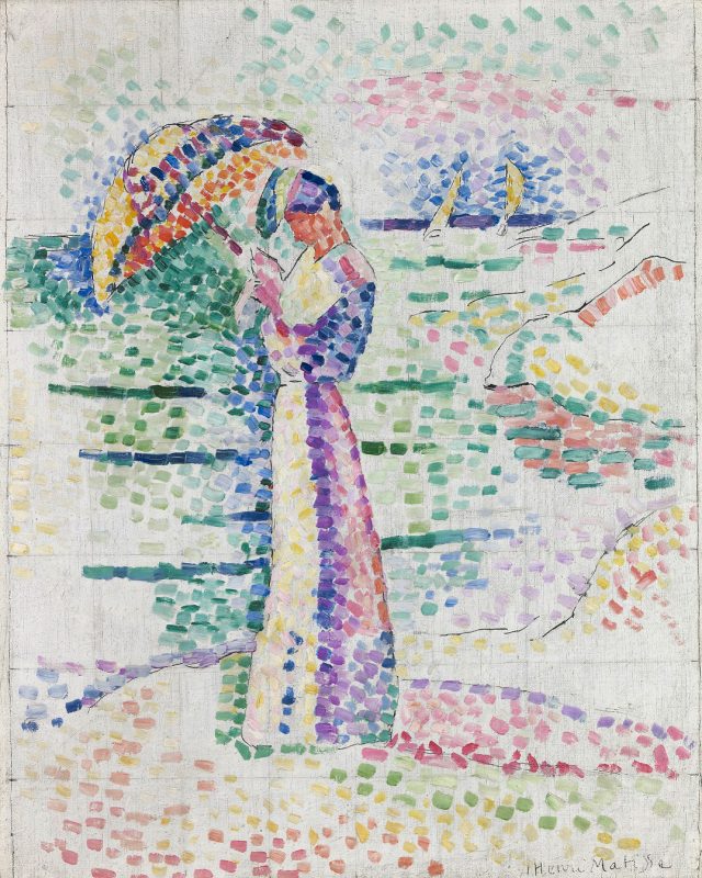 Reproduction du tableau « Figure à l'ombrelle - Henri Matisse » par Alpha Reproduction en peinture à l’huile