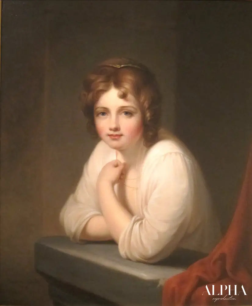 Fille à la fenêtre (Rosalba Peale), 1846 - Rembrandt Peale - Reproductions de tableaux et peintures haut de gamme