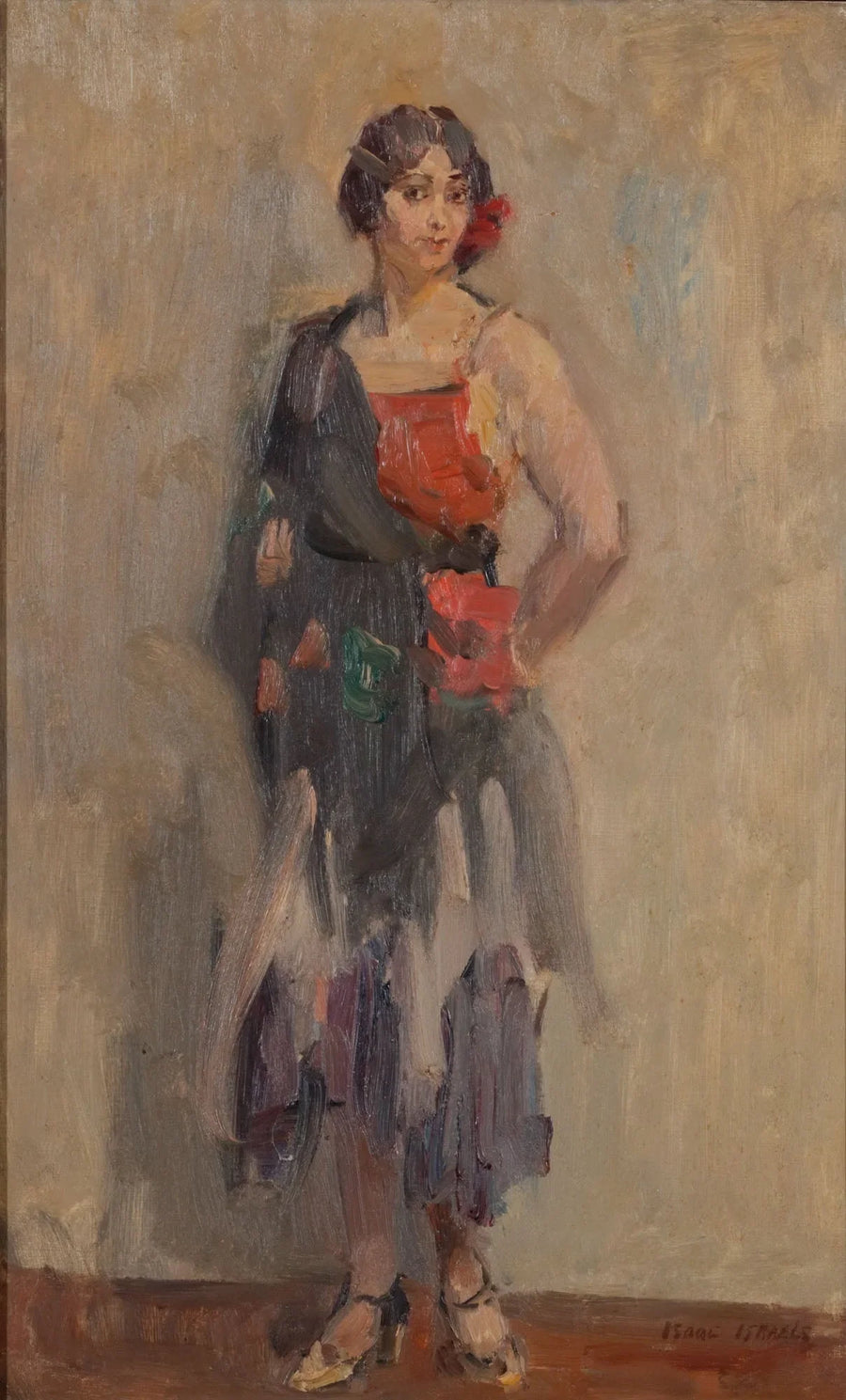 Девочка стоя - Isaac Israëls