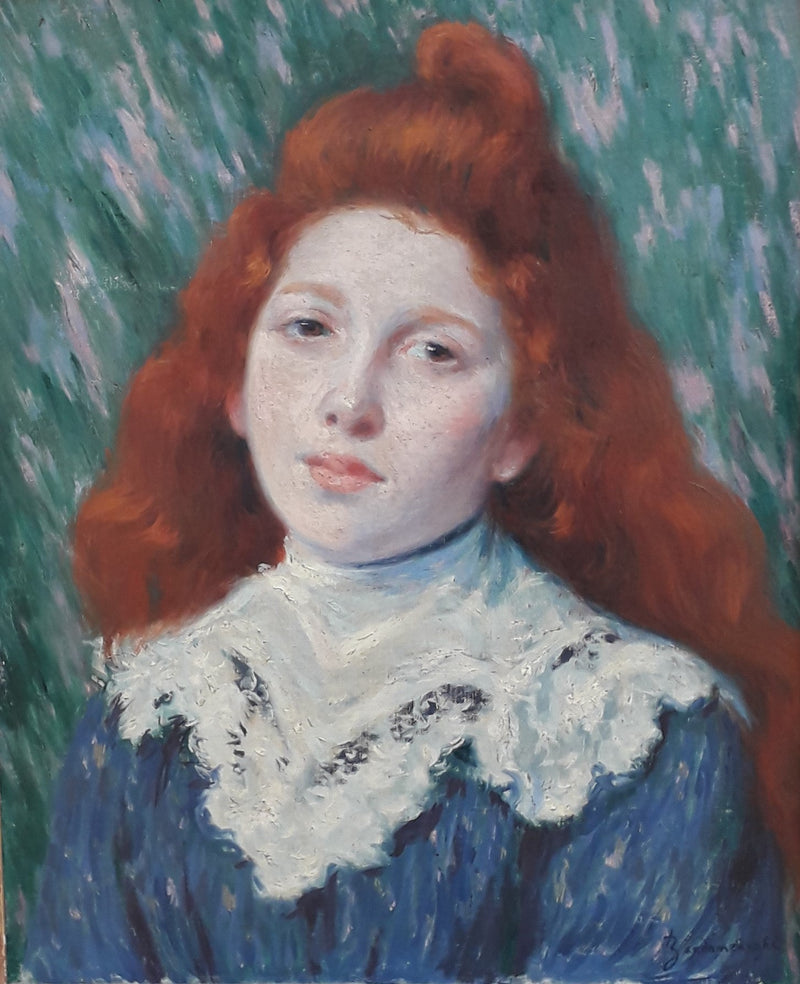 девушка в белом воротнике - Federico Zandomeneghi