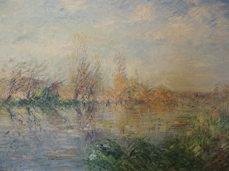 Конец осени, река Юра в Водройи - Гюстав Луазо