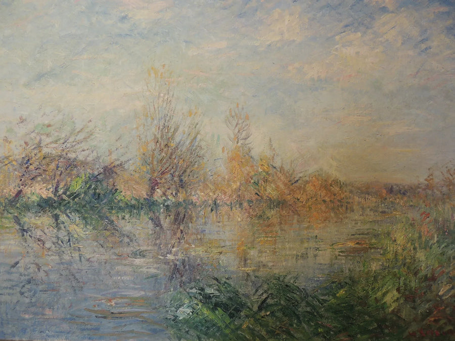 Конец осени, река Юра в Водройи - Гюстав Луазо