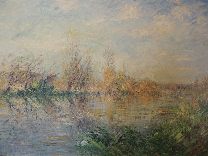 Конец осени, река Юра в Водройи - Гюстав Луазо