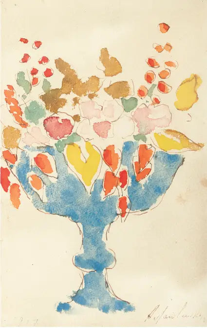 ЦВЕТЫ В СИНЬЮ ВАЗЕ - Алексей фон Явленский