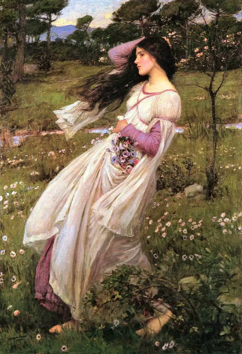 Fleurs des vents - John William Waterhouse image 1 copie de tableau peinte à la main