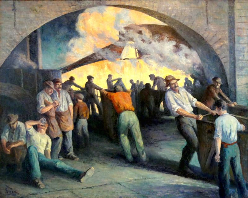 Фондю в Шарлеруа, литьё - Максимилиен Люс