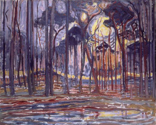 Reproduction du tableau « Forêt en Oele - Piet Mondrian » par Alpha Reproduction en peinture à l’huile