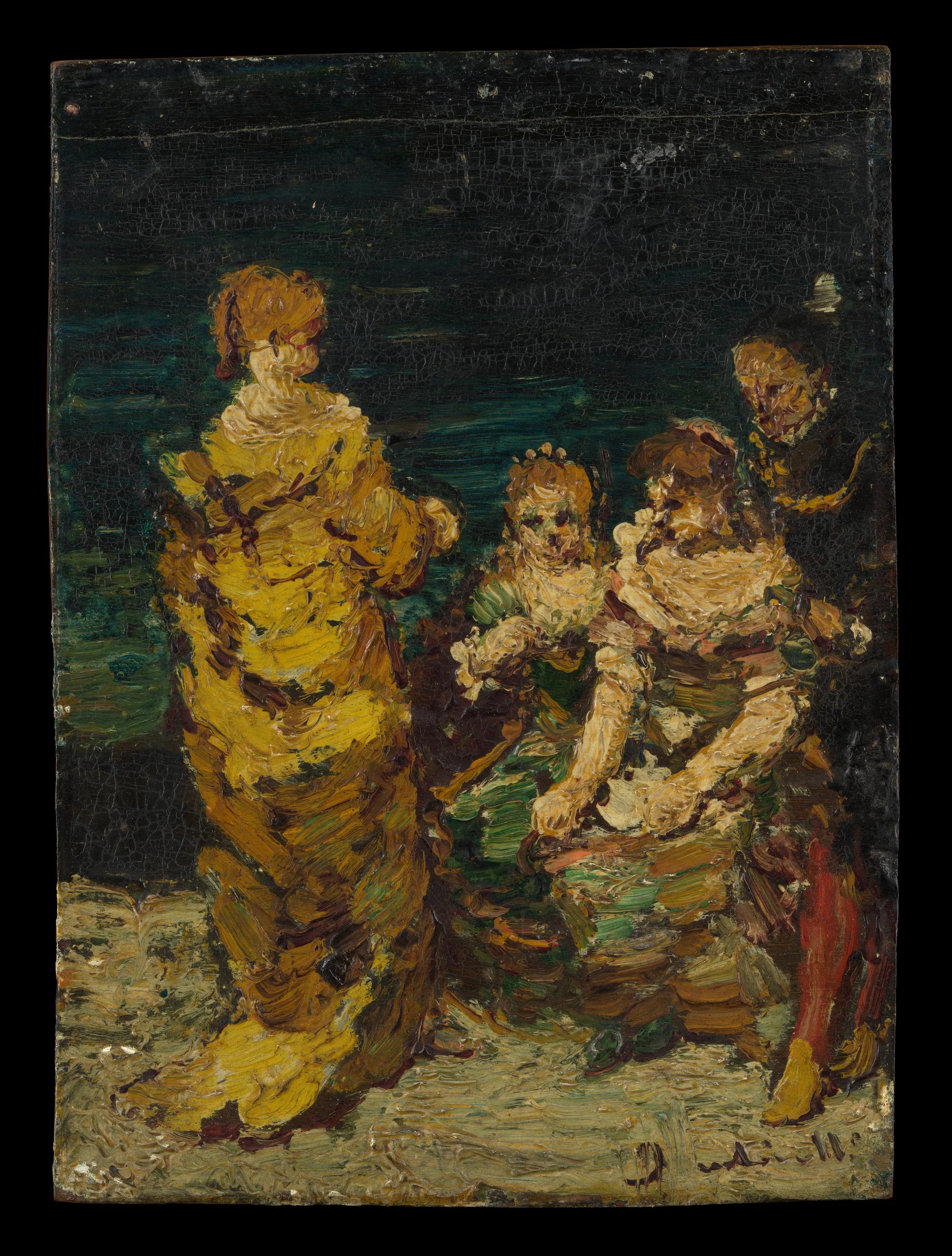 Four Figures - Adolphe Monticelli