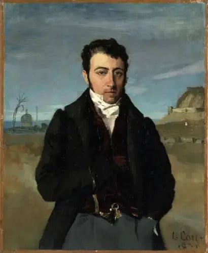 François Auguste Biard - Jean-Baptiste Camille Corot image 1 reproduction artisanale de tableau