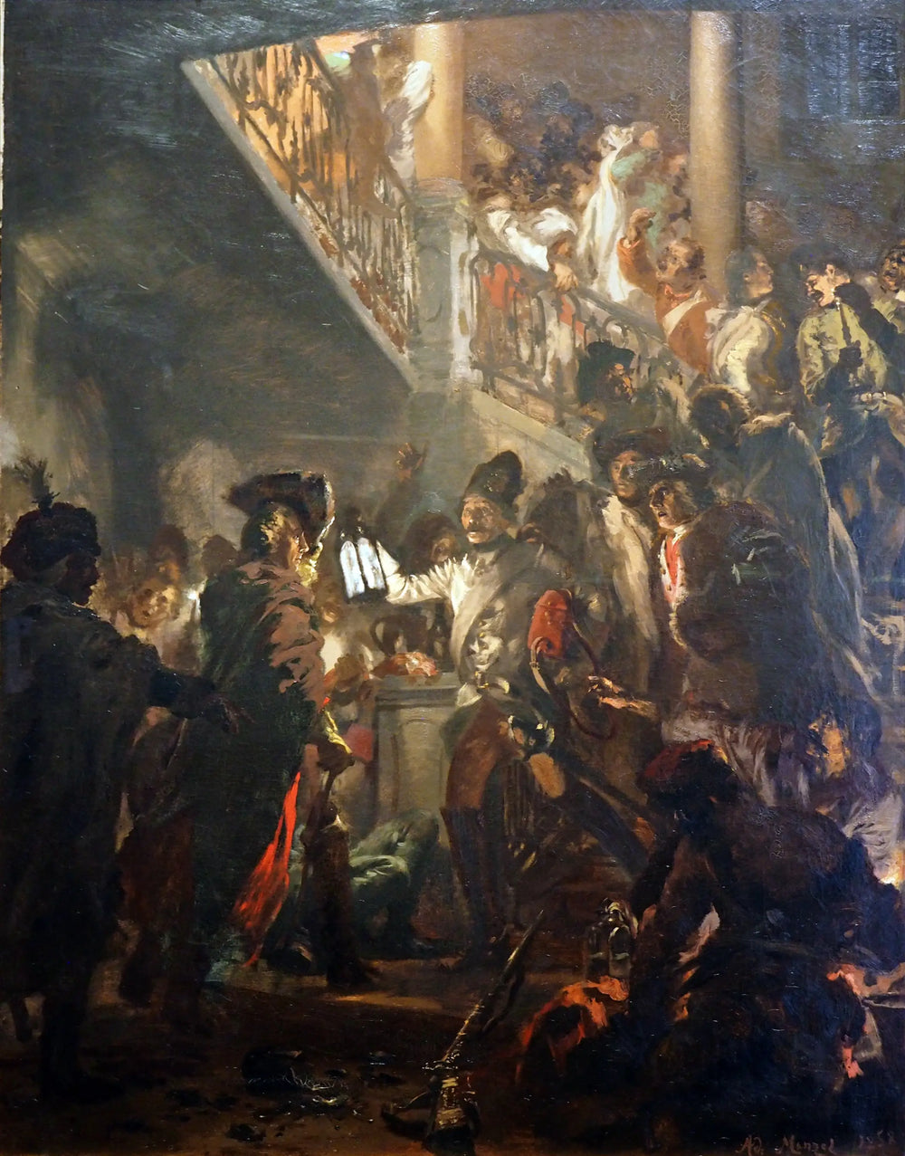 Frédéric le Grand à Lissa: Bonsoir Messieurs - Adolph von Menzel - Alpha Reproduction