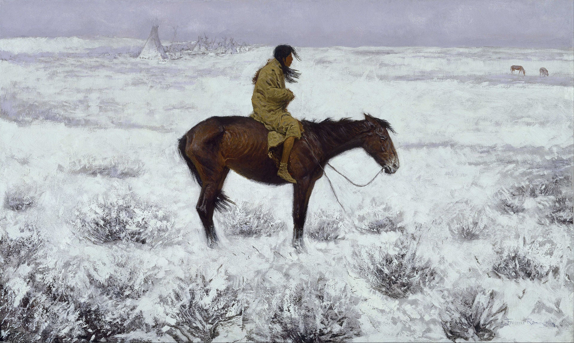 Le Jeune Gardien de troupeau - Frederic Remington