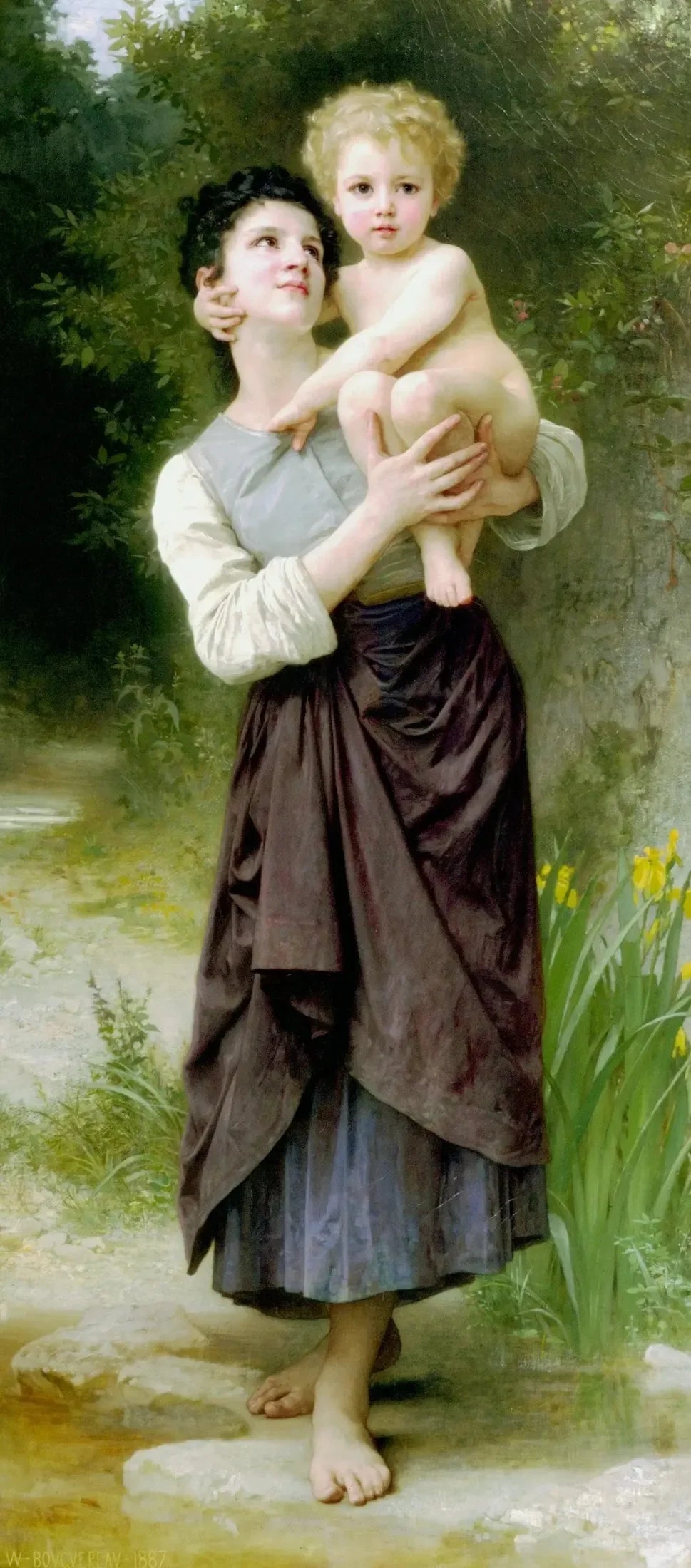 Frère et sœur - Bouguereau image 1 reproduction artisanale de tableau