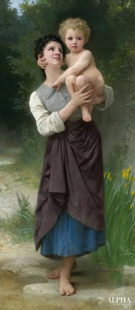 Frère Et Soeur - William Bouguereau Reproductions de tableaux à la peinture à l’huile