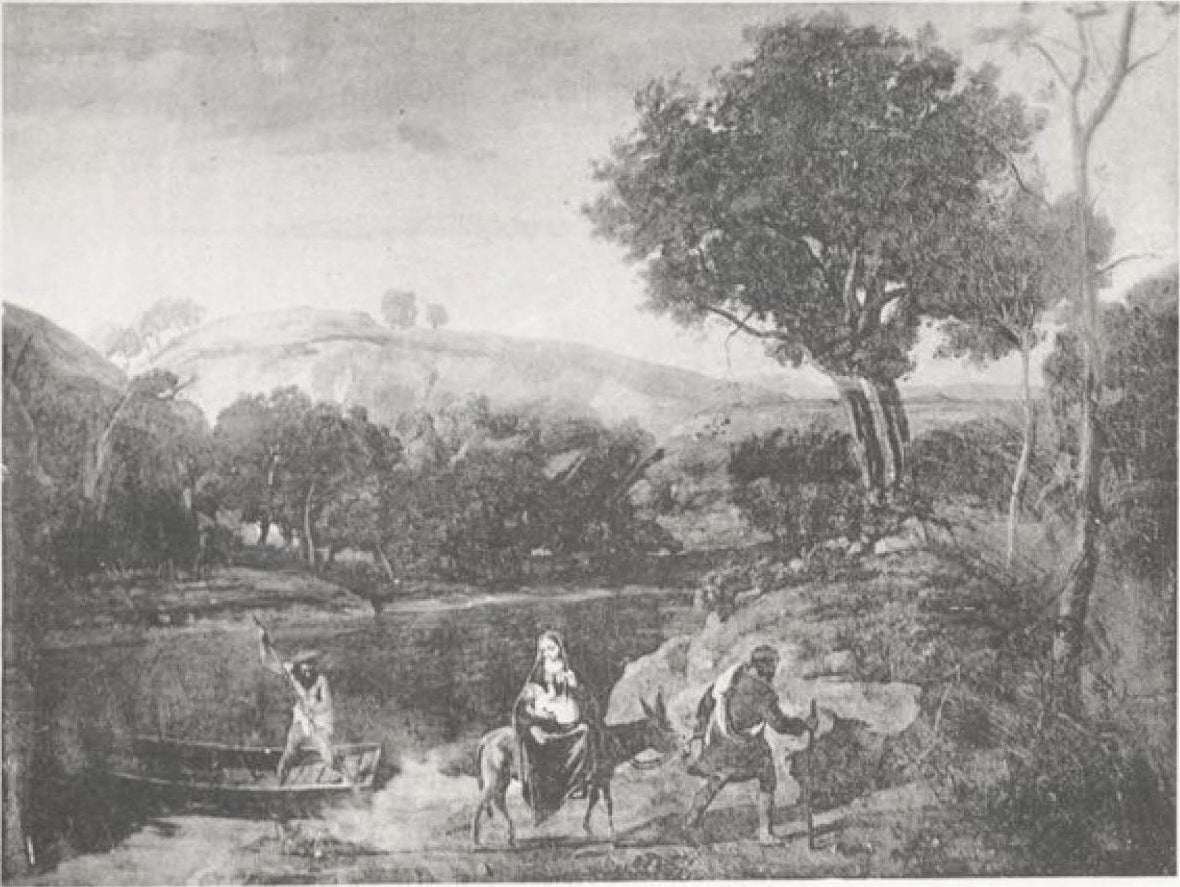 Fuite en Égypte - Jean-Baptiste Camille Corot - Alpha Reproduction