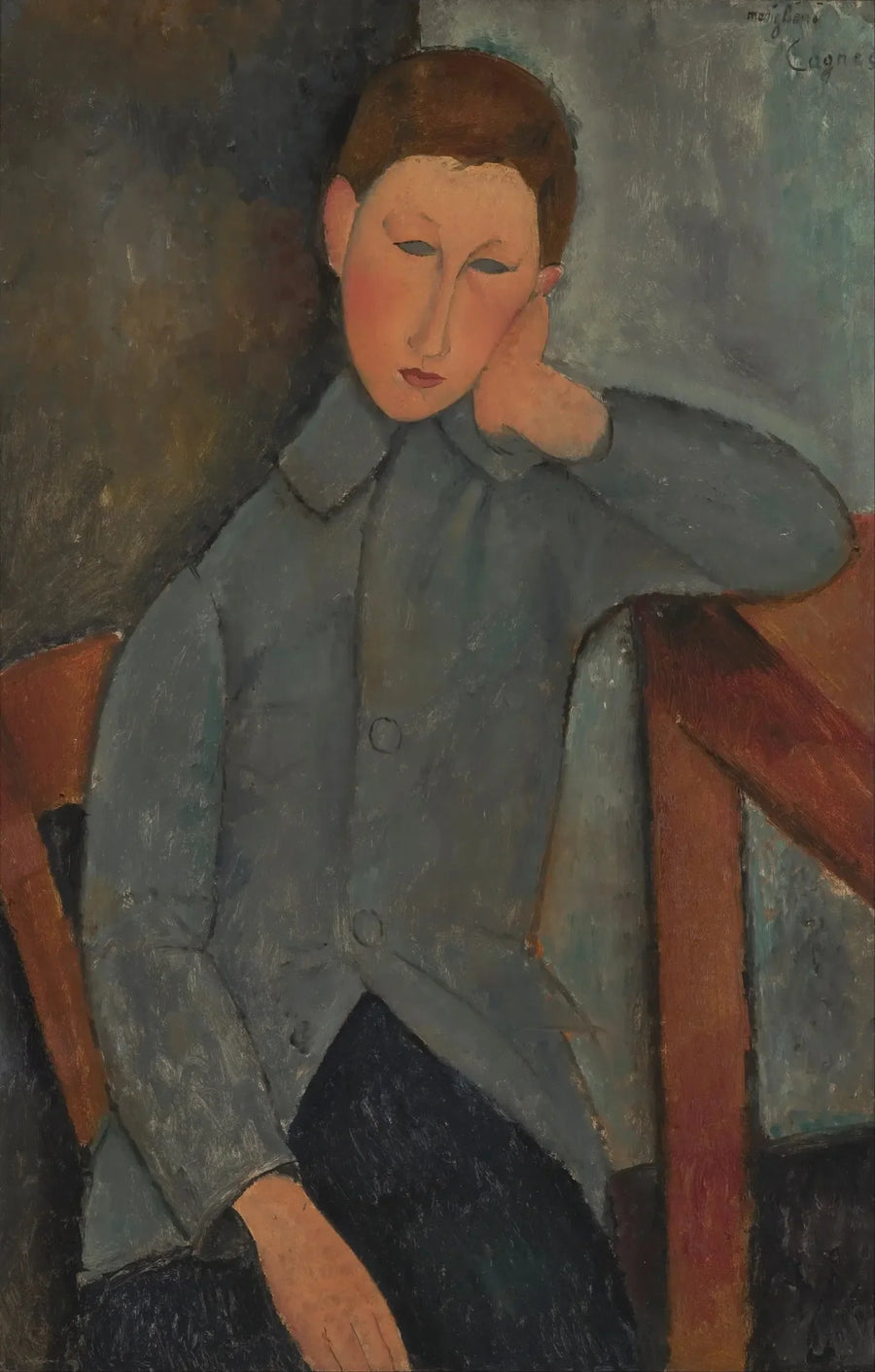 Мальчик в синем пиджаке - Амедео Модильяни