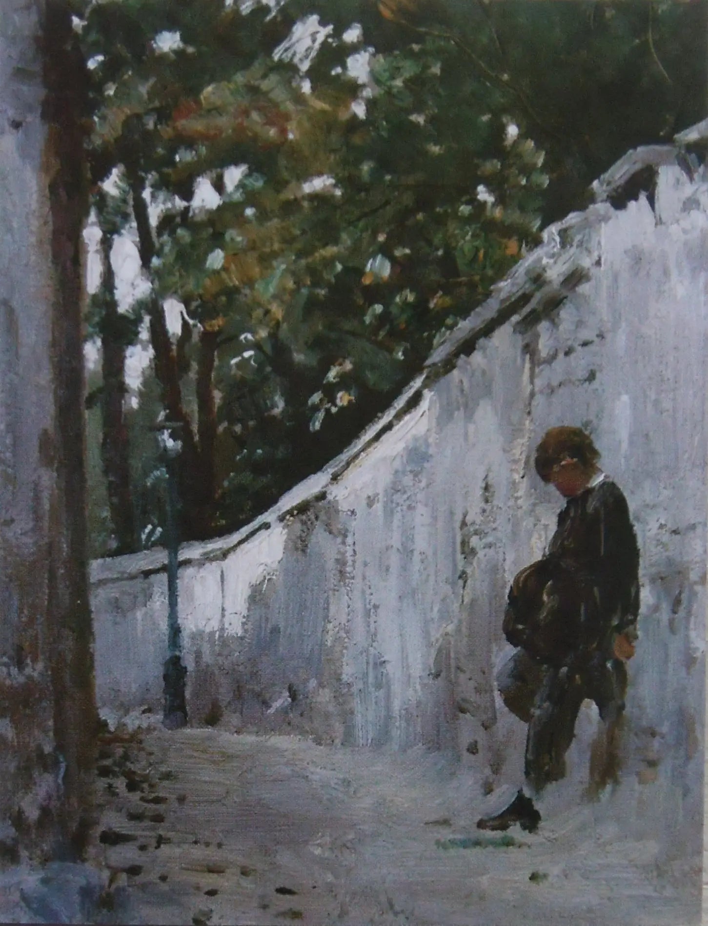 Garçon au mur du jardin. Montmartre - Ilya Repin - Alpha Reproduction