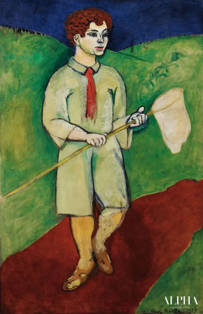 Garçon avec un filet à papillons - Matisse - Reproductions de tableaux et peintures haut de gamme