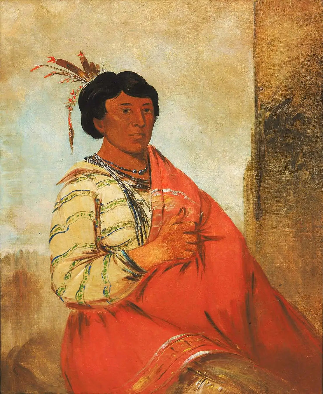 Gaw-záw-que-dung Celui qui salue - George Catlin - Alpha Reproduction