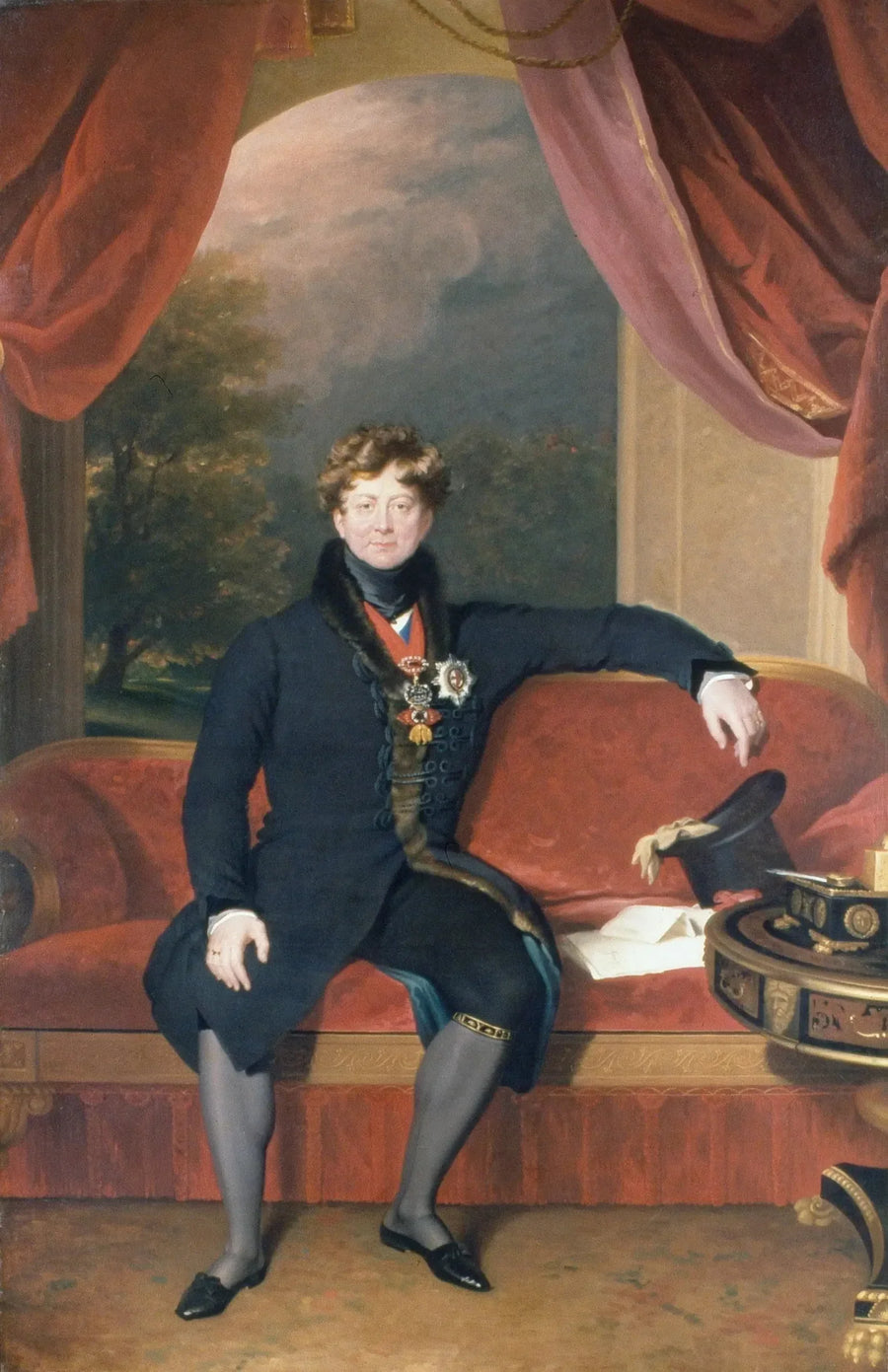 Георг IV (1762–1830), сидящий, в утренней одежде - Томас Лоуренс