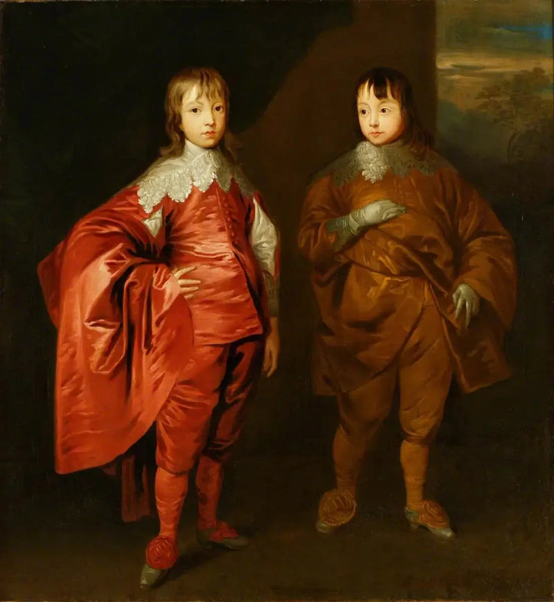 Джордж Вильер (1628–1687), 2-й герцог Баккингемский, с братом, лордом Фрэнсисом Вильерсом (1629–1648) - Антуан ван Дейк