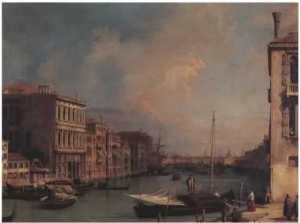 Великий канал с востока с площади Сан Вио - Каналетто
