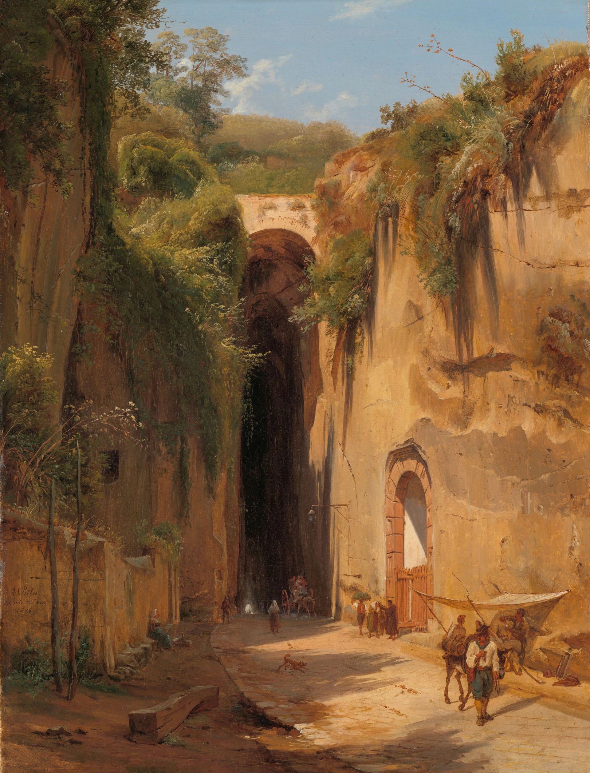 La Grotta di Posillipo près de Naples - Anton Sminck Pitloo