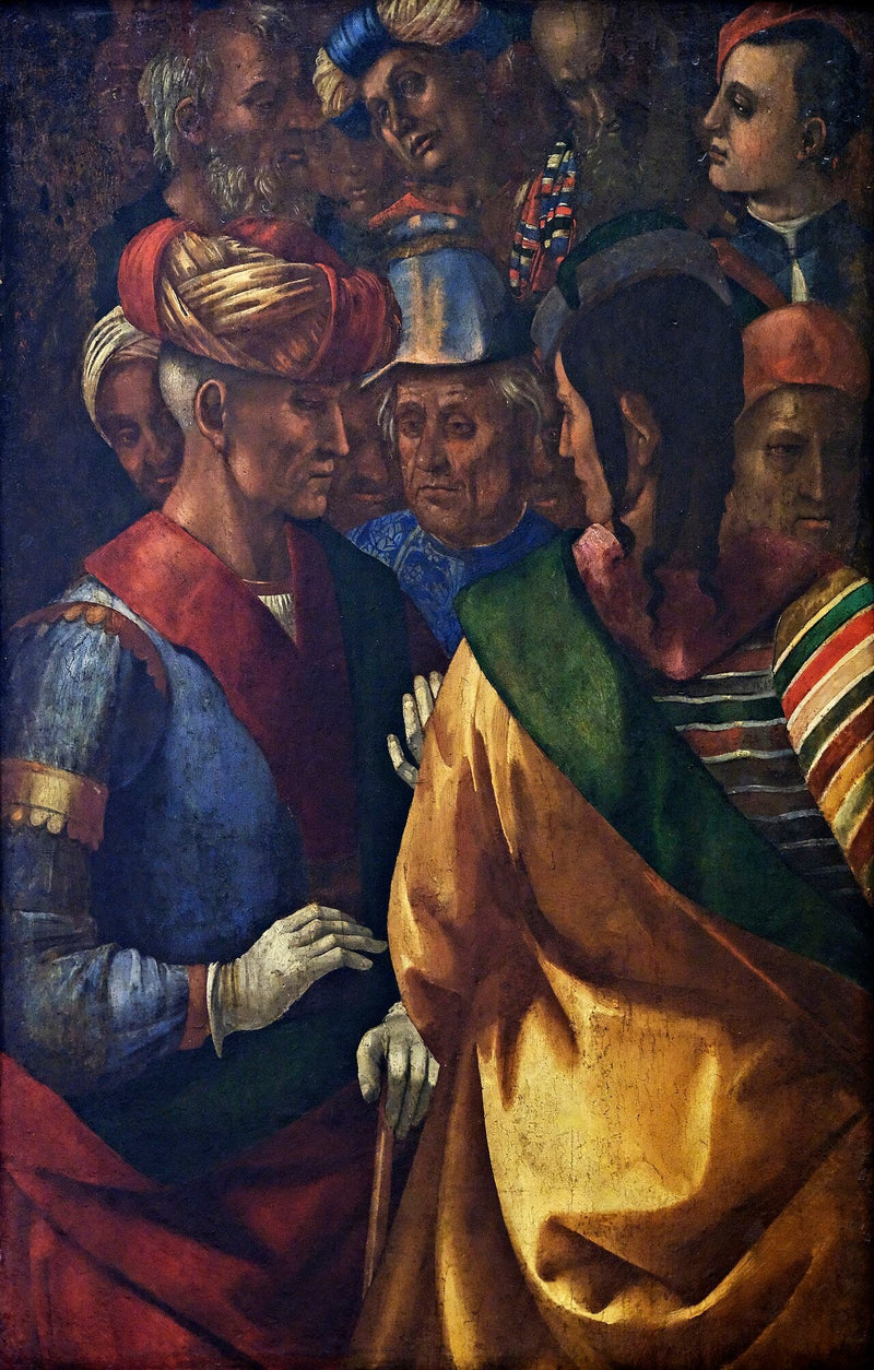 Группа из пятнадцати персонажей - Лука Синьорелли